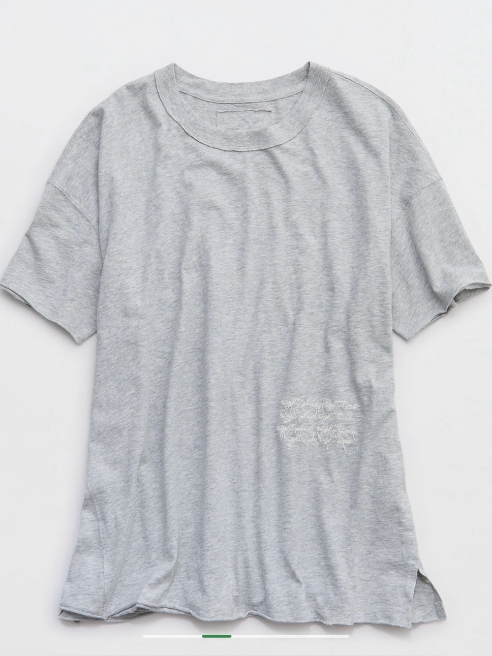 Aerie Women’s Oversized Crew Boyfriend T-Shirt Olive Fun Size XS